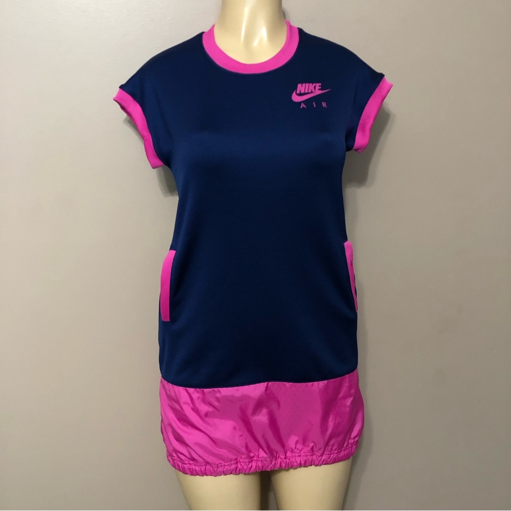 Nike Air Sport Dress Pink/Navy Blue Big Girls Size Medium
